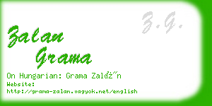 zalan grama business card